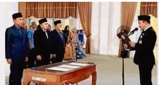 Pj. Bupati Asraf Lantik 3 Pejabat Perumda Tirta Sakti Kerinci