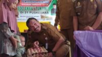PJ Bupati Asraf Menghadiri dan membuka acara Penyerahan Bantuan Makanan Tambahan Untuk 400 Anak Stunting di 21 Puskesmas.